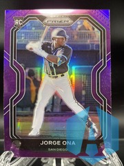 2021 Panini Prizm Jorge Ona #209 Purple Prizm Tier 3 Rookie Padres
